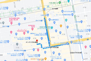 メンズリゼ 札幌院 MAP