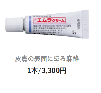 メンズリゼの麻酔クリーム