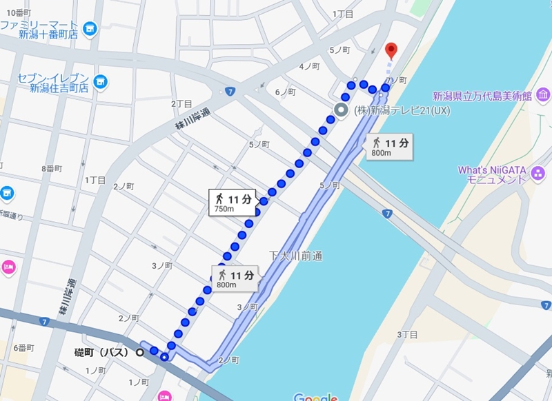 メンズリゼ 新潟院のMAP