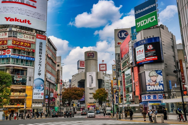 渋谷駅前風景